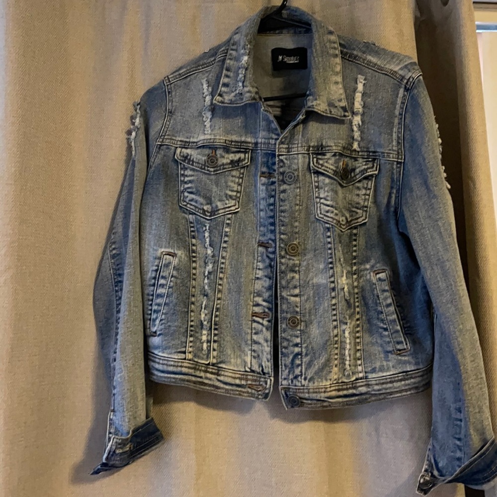 JW Signature Ripped Jean Jacket - Picture 2 of 4